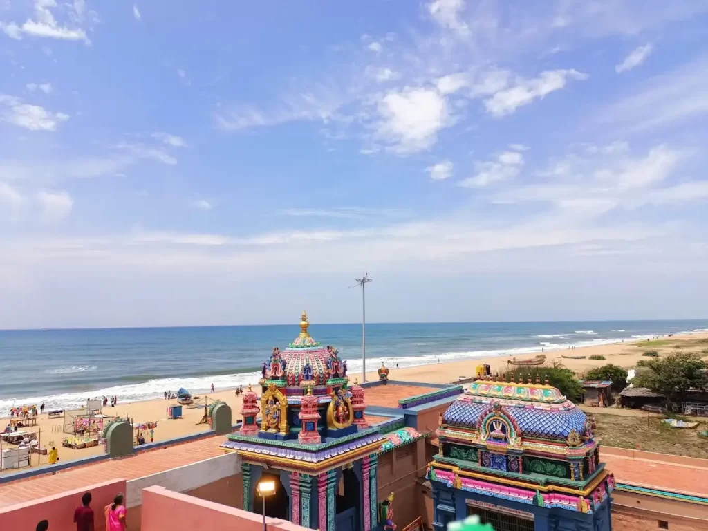 Ashtalakshmi Temple overlooking Elliot's Beach in Besant Nagar Chennai Ashtalakshmi Temple overlooking Elliot's Beach in Besant Nagar Chennai