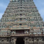 Sri Nellaiappar Temple Rajagopuram in Tirunelveli, Tamil Nadu